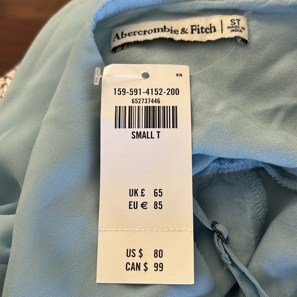 Abercrombie | Asymmetrical Light Blue Ruffled mini dress - Picture 2 of 9